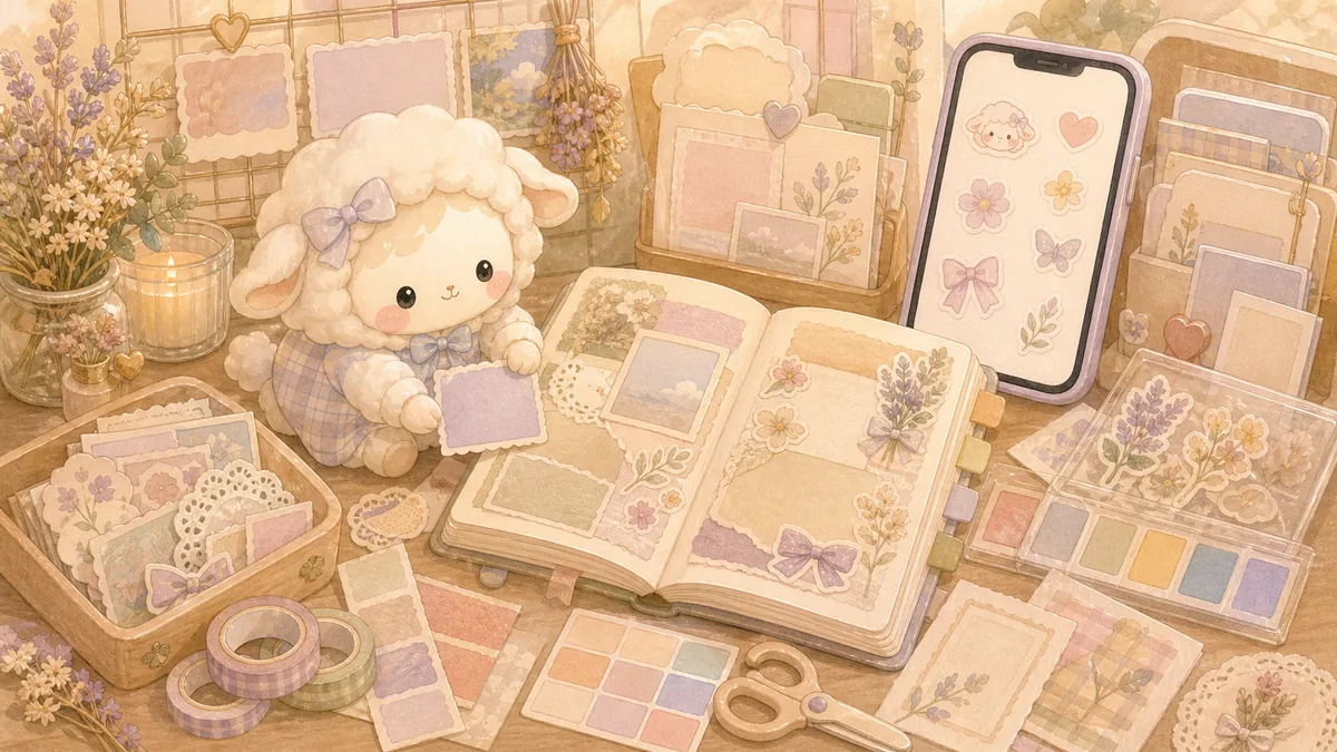 Aesthetic Diary App For Creative Diary Pages Mongle Haru curation illustration