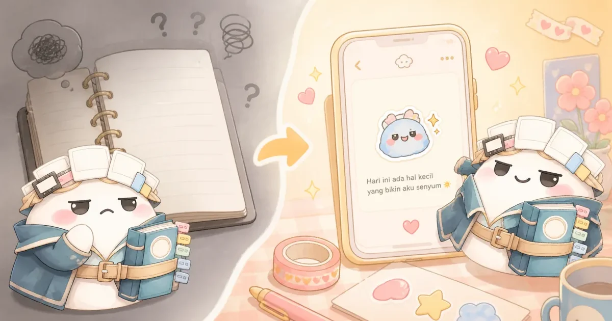 aesthetic diary app in Mongle Haru