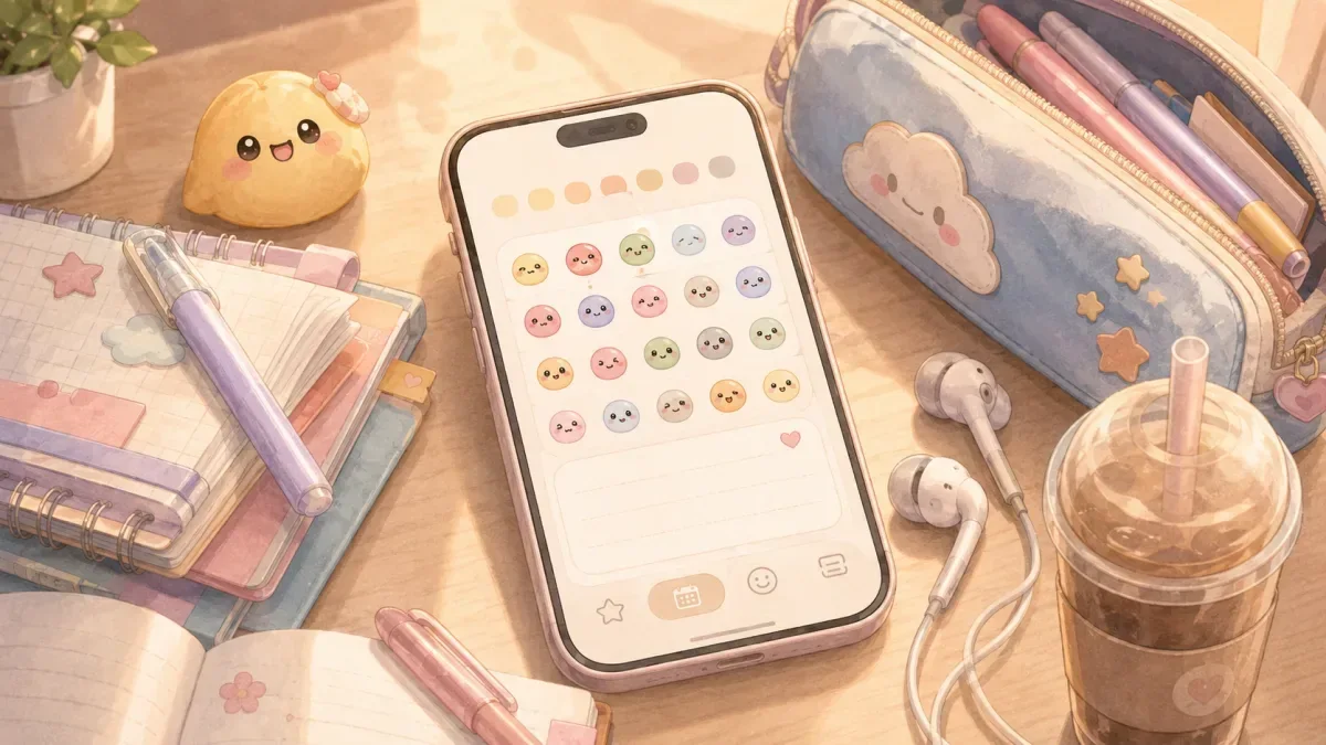 Checklist for cute diary app for digital diary beginners