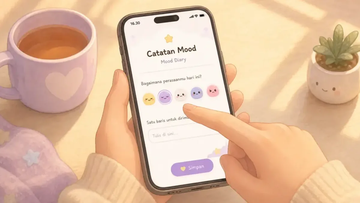Example for cute diary app for digital diary beginners