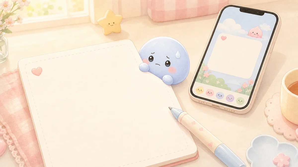 cute diary app for first diary entry in Mongle Haru