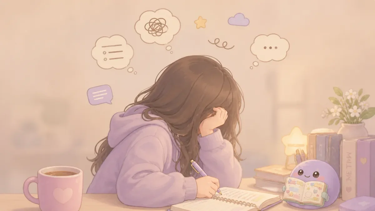 Example for cute diary app for soft aesthetic notes