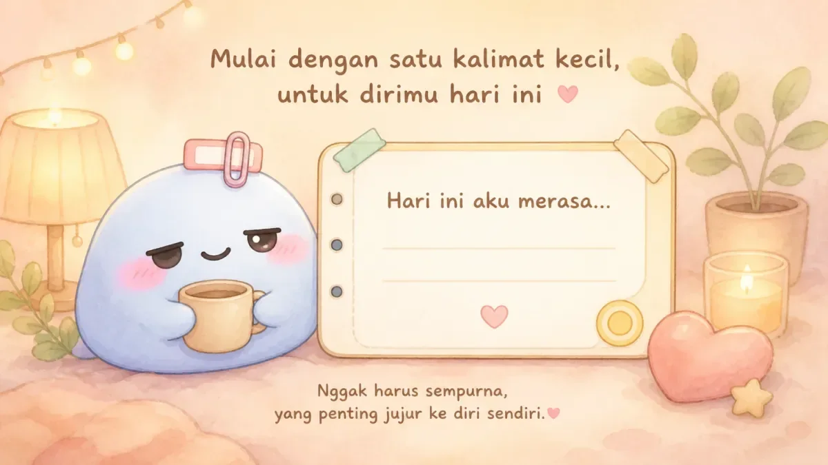 Example for cute diary app with Lucky Mongle Cookie
