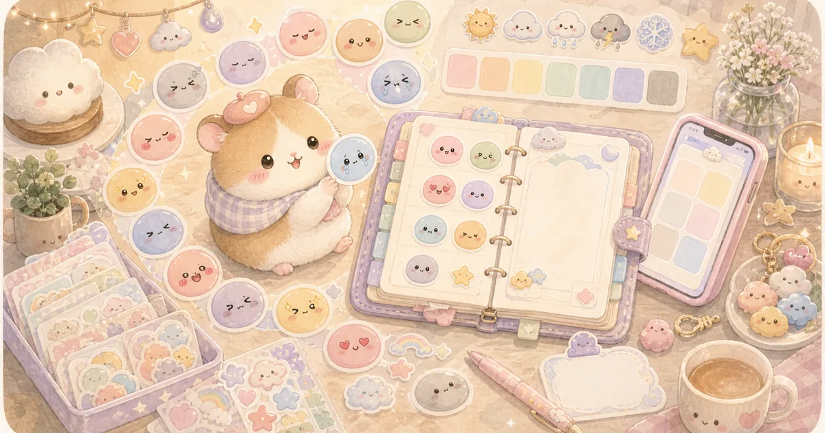 Cute Diary App with Mood Stickers guide for Mongle Haru