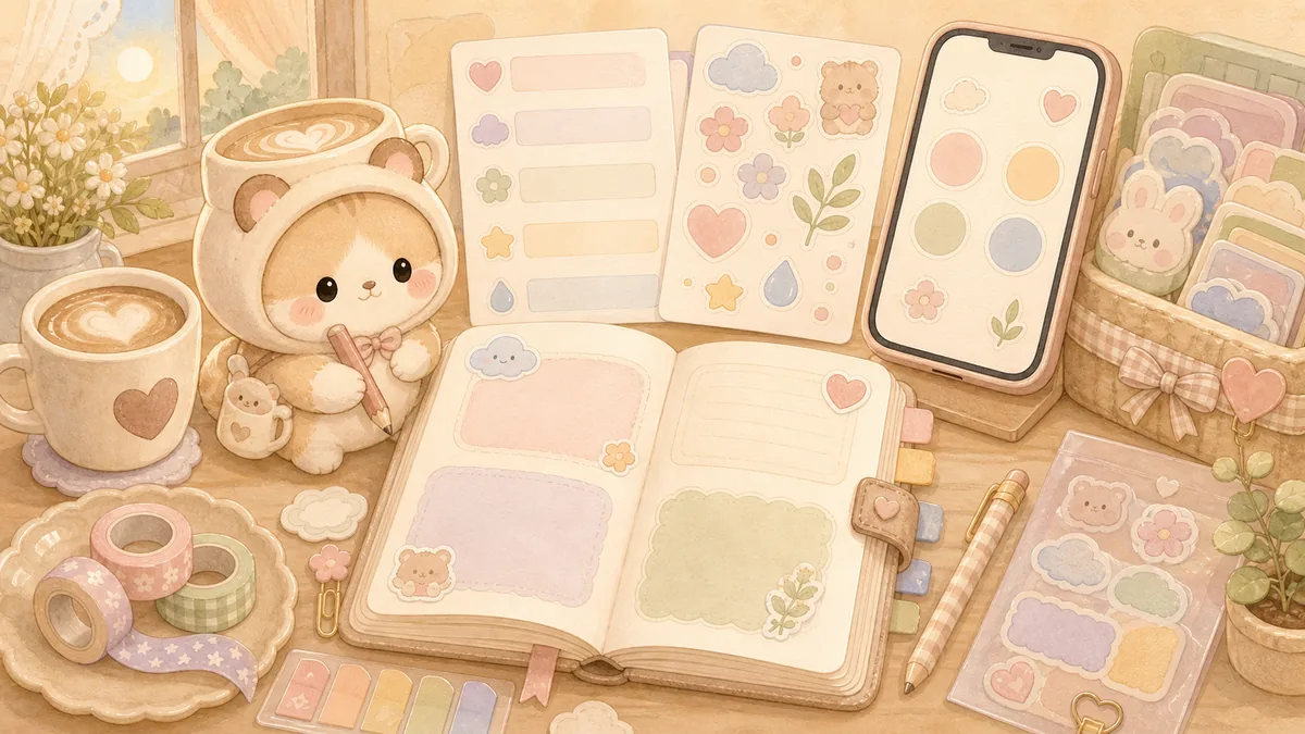 Daily Journal App For Beginners Mongle Haru curation illustration