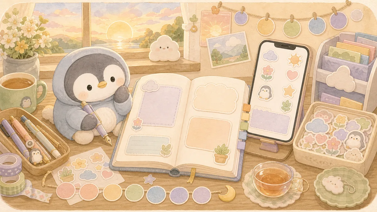 Daily Journal App For Daily Writing Mongle Haru curation illustration
