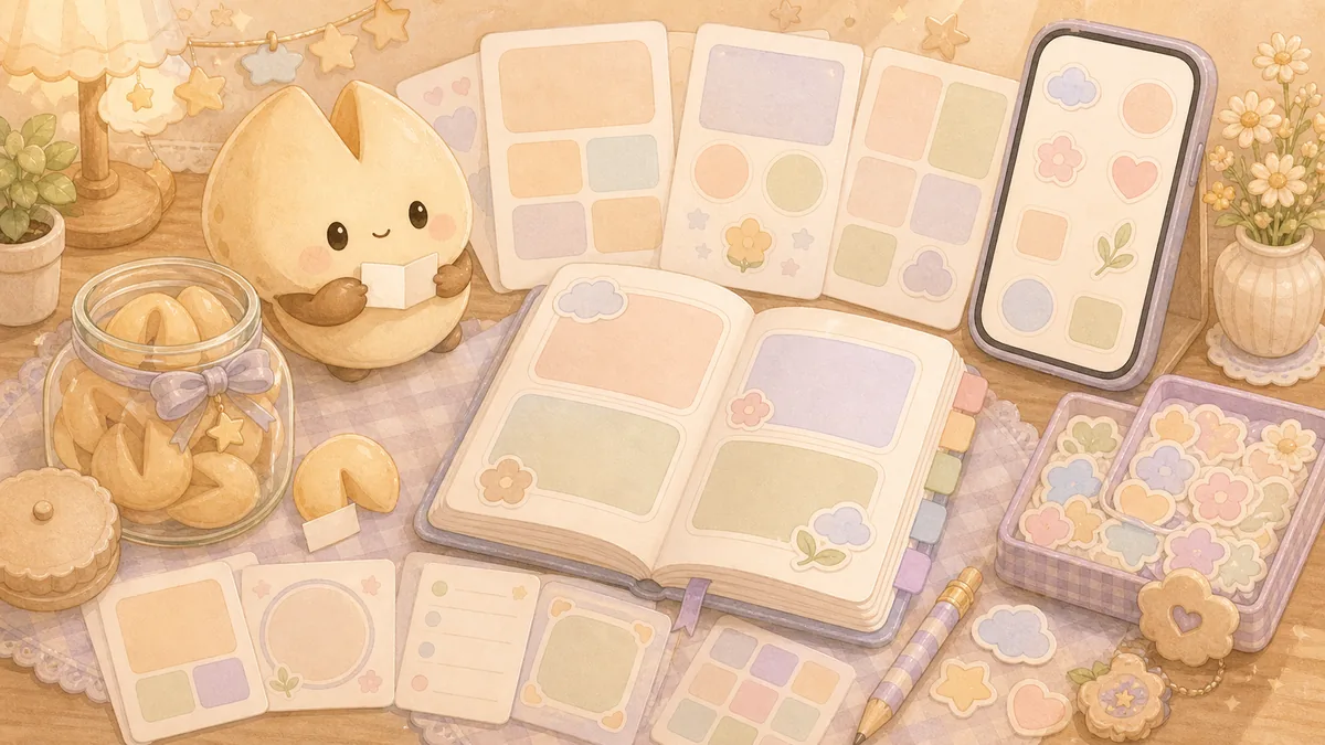 Daily Journal App For Simple Templates Mongle Haru curation illustration