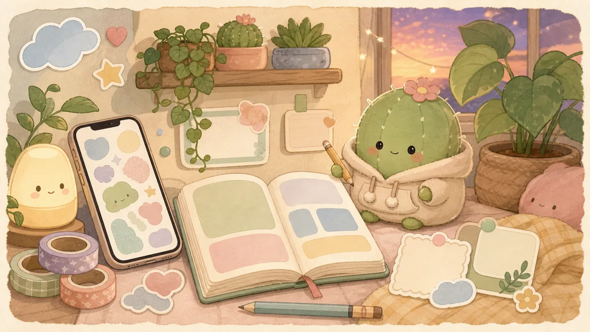 Mood Diary App For Daily Mood Notes Mongle Haru curation illustration