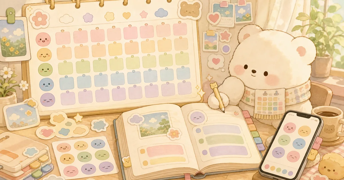 Mood Diary App With A Calendar Mongle Haru blog thumbnail