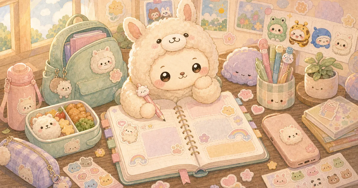 Private Diary App After School blog thumbnail illustration for Mongle Haru