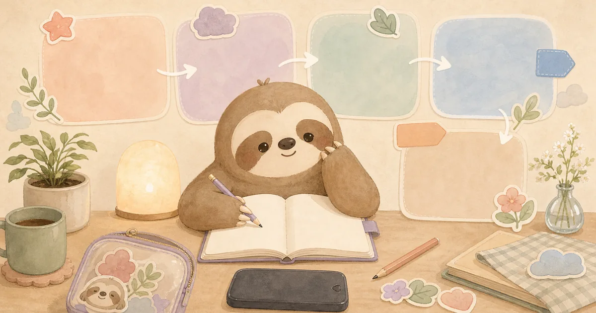 Private Diary App For Digital Diary Beginners blog thumbnail illustration for Mongle Haru