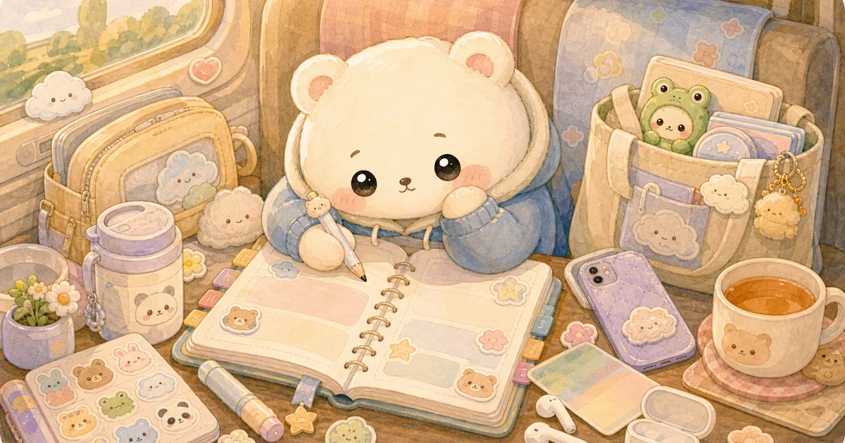 Private Diary App For Mobile Journaling blog thumbnail illustration for Mongle Haru