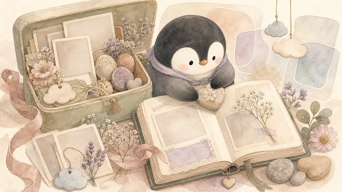 Private Diary App For Personal Memories curation banner illustration for Mongle Haru