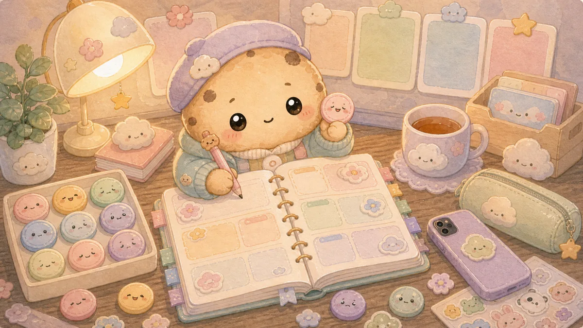 Private Diary App For Quick Check-ins curation banner illustration for Mongle Haru