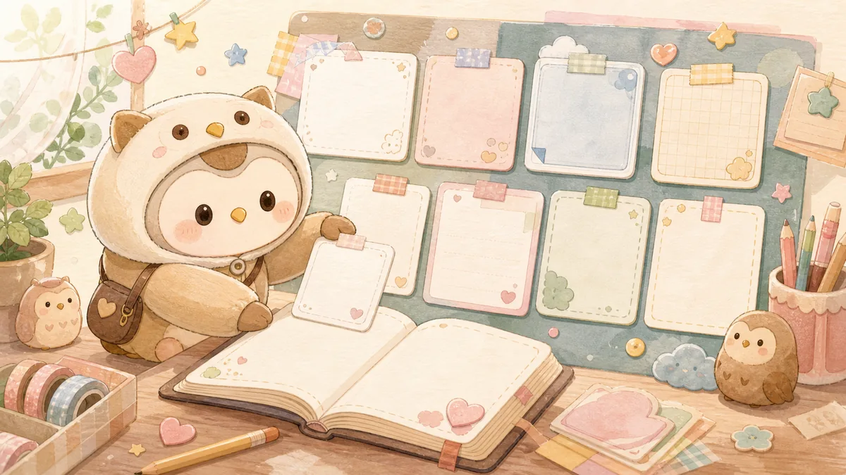 Private Diary App For Simple Templates curation banner illustration for Mongle Haru