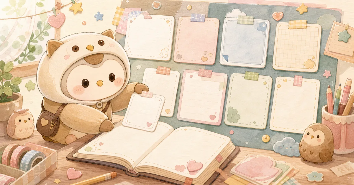Private Diary App For Simple Templates blog thumbnail illustration for Mongle Haru