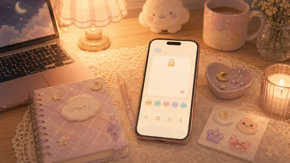 Timeline note for private diary app for teens