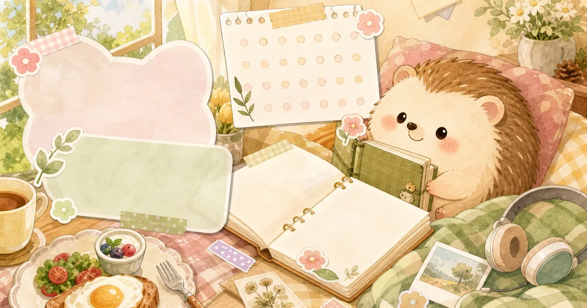 Private Diary App For Weekend Notes blog thumbnail illustration for Mongle Haru