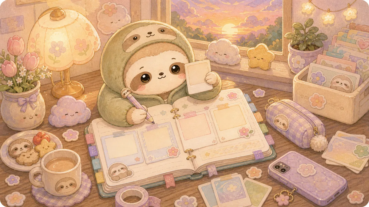 Private Diary App To Remember The Day curation banner illustration for Mongle Haru