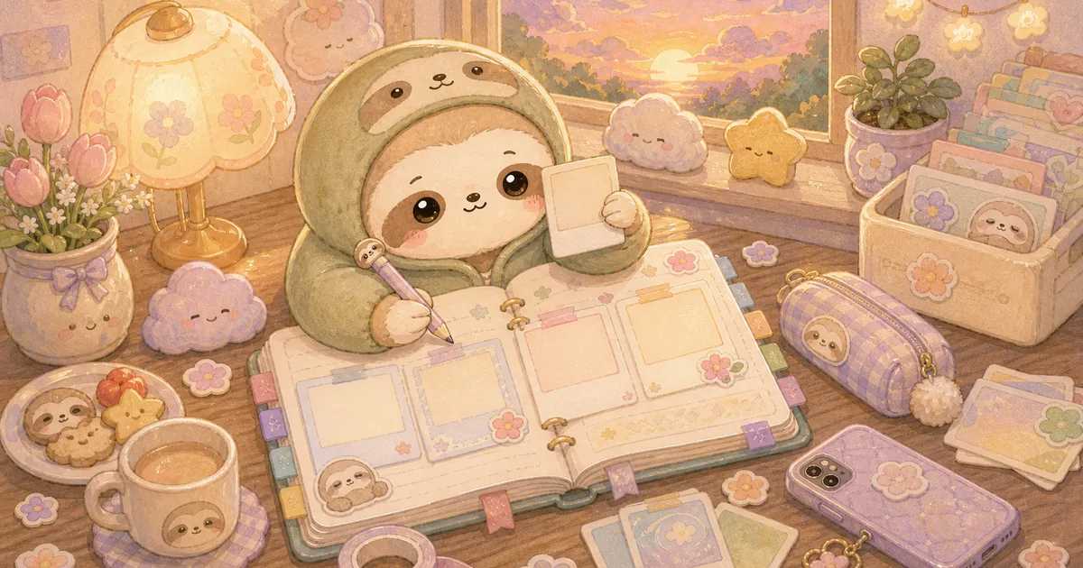 Private Diary App To Remember The Day blog thumbnail illustration for Mongle Haru