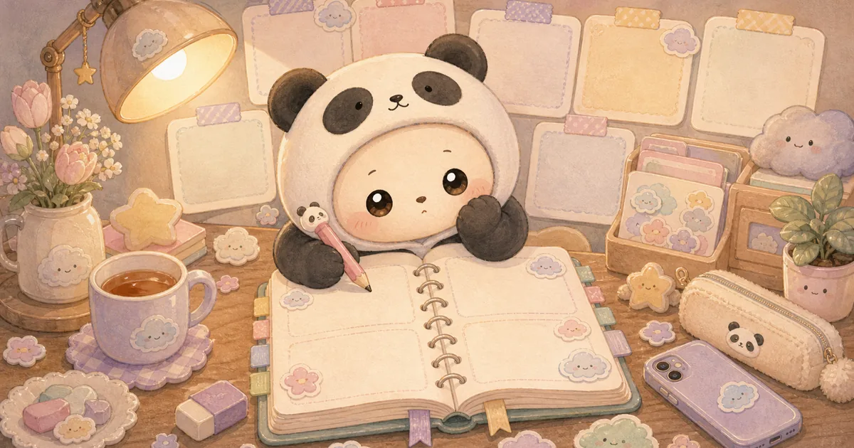 Private Diary App When You Do Not Know What To Write blog thumbnail illustration for Mongle Haru