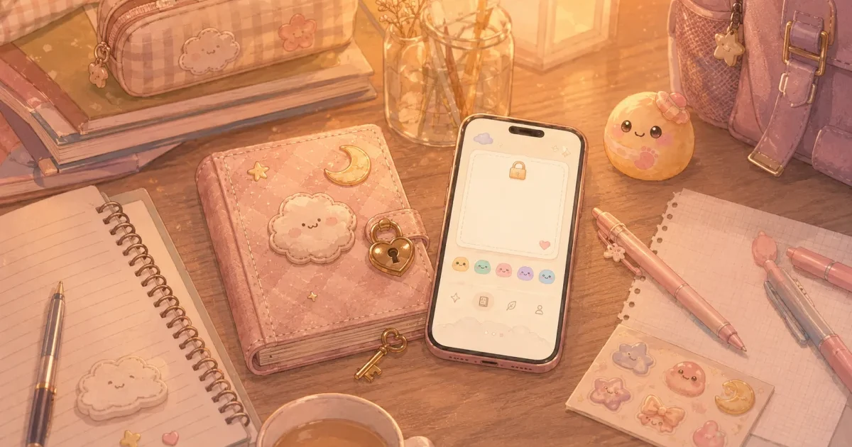 private diary app without social sharing in Mongle Haru
