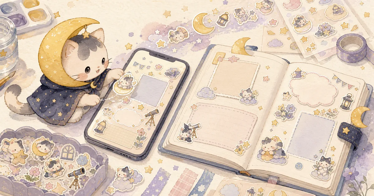 Sticker Diary App With Free Sticker Placement Mongle Haru blog thumbnail