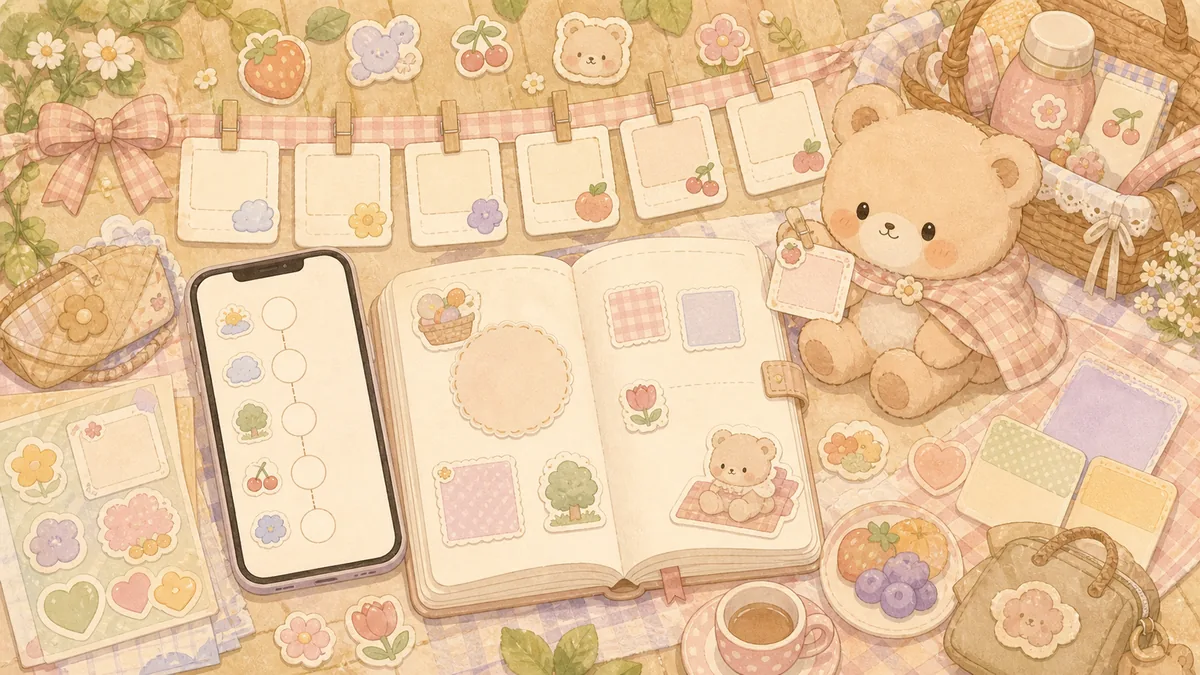 Timeline Diary App For Short Entries Mongle Haru curation illustration