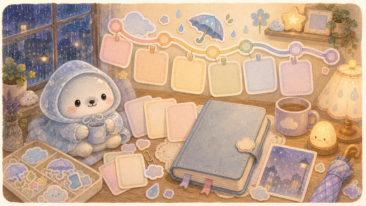 Timeline Diary App To Remember The Day Mongle Haru curation illustration