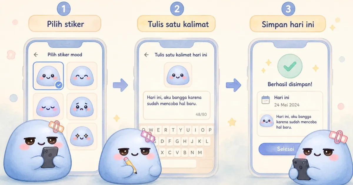 visual diary app in Mongle Haru