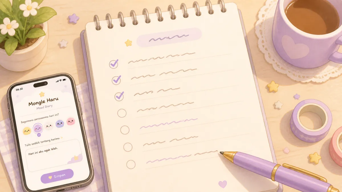 Checklist memilih aplikasi catatan harian yang nyaman