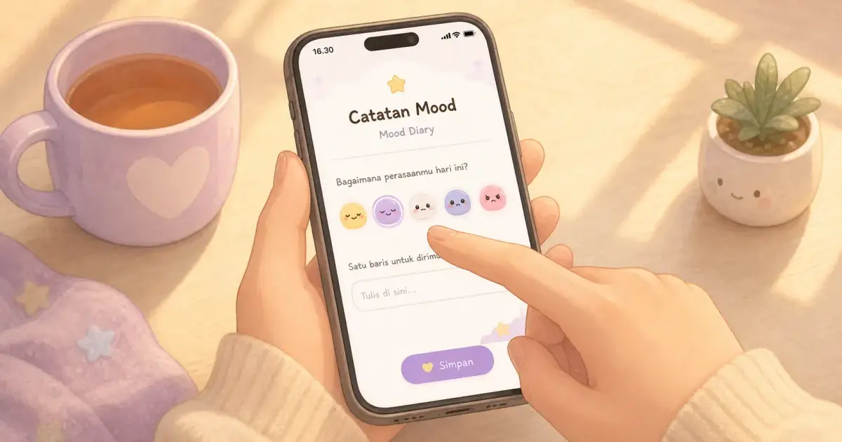 Aplikasi mood diary untuk catatan perasaan harian