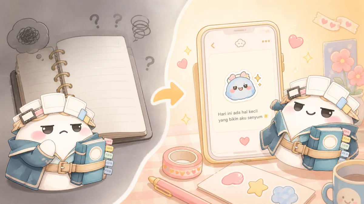 Alasan orang mencari aplikasi diary lucu untuk curhat pribadi