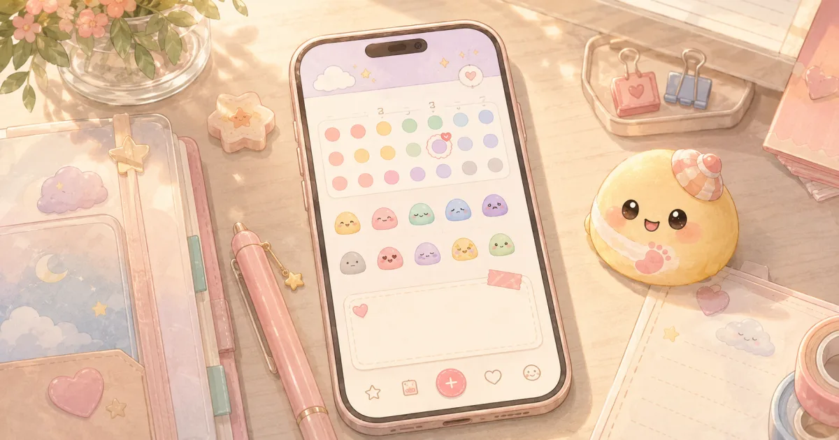 Aplikasi mood tracker dengan kalender mood dan stiker emosi