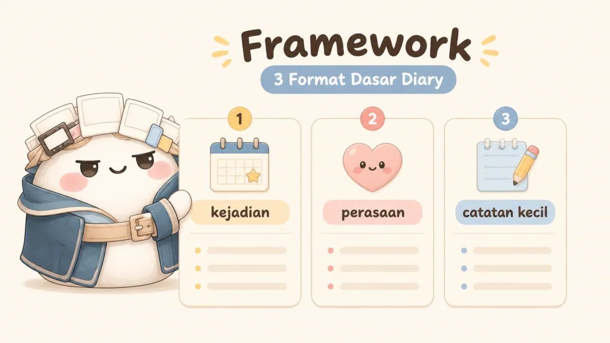 Format sederhana untuk buku harian digital