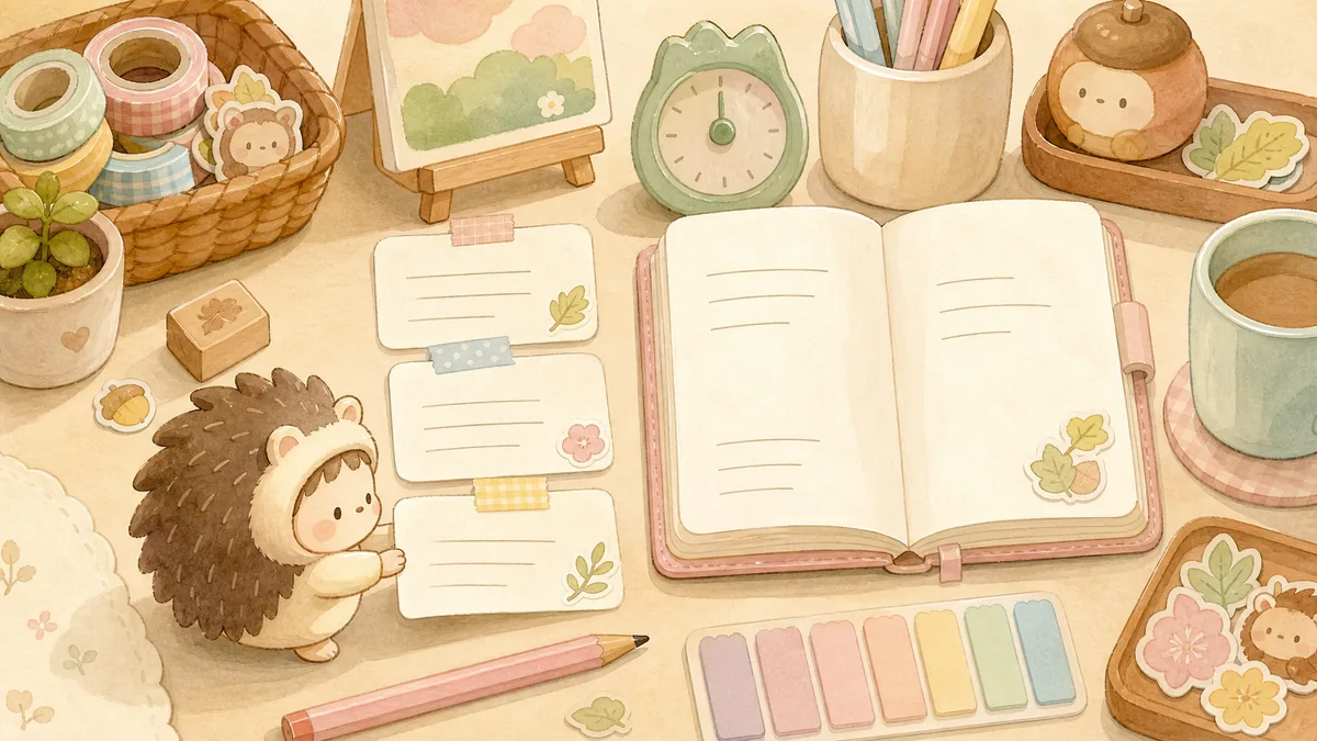 Ilustrasi contoh diary pendek dengan suasana diary Mongle Haru