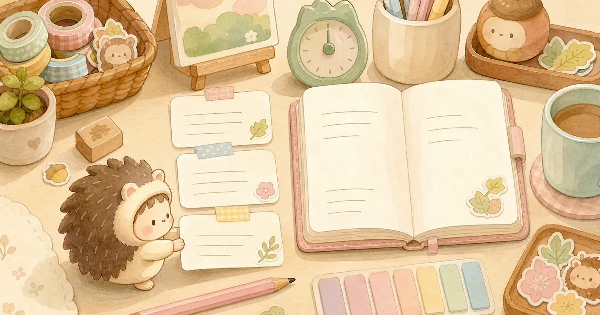 Thumbnail blog contoh diary pendek bergaya curation banner Mongle Haru