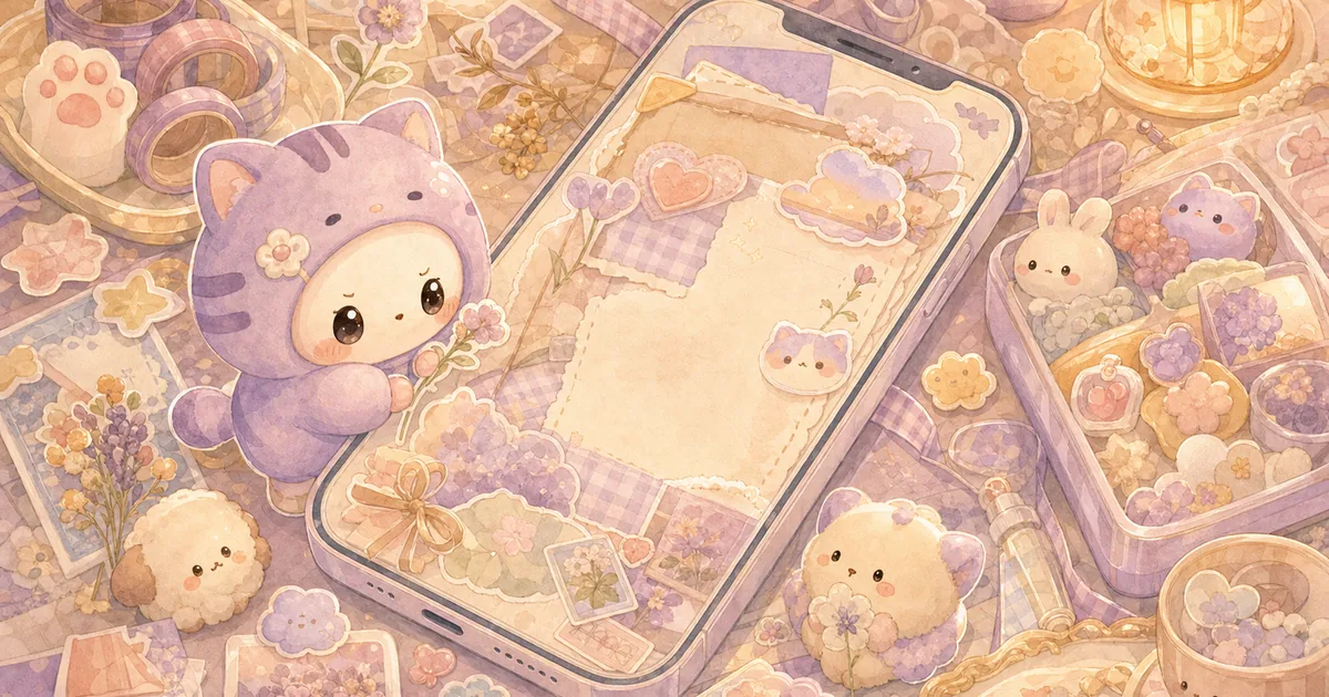 Thumbnail blog dekorasi diary aesthetic di hp bergaya curation banner Mongle Haru