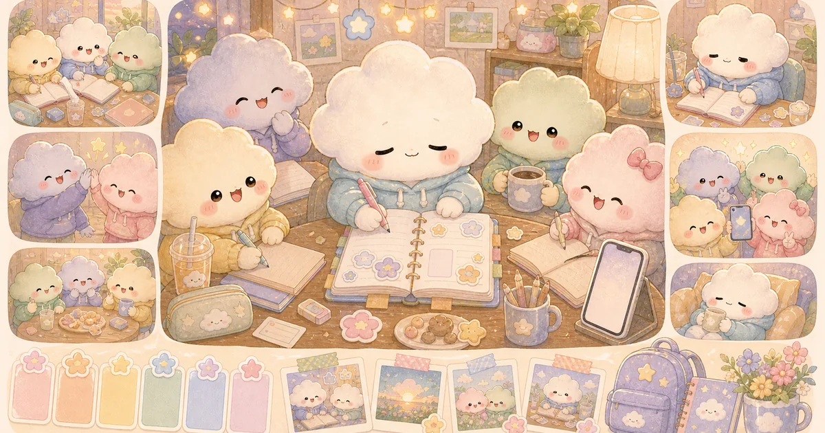 Thumbnail blog diary setelah belajar kelompok dari Mongle Haru