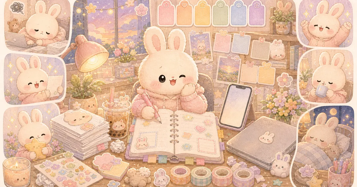 Thumbnail blog diary setelah deadline tugas dari Mongle Haru