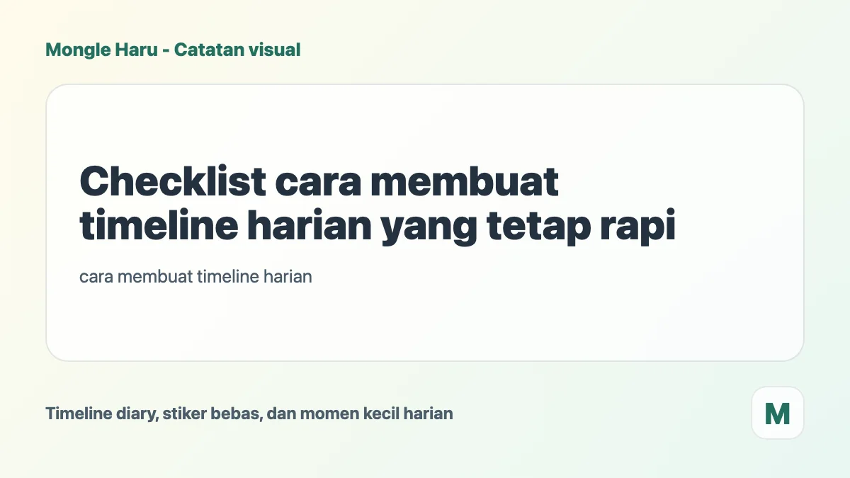 Checklist mengubah prompt jadi catatan