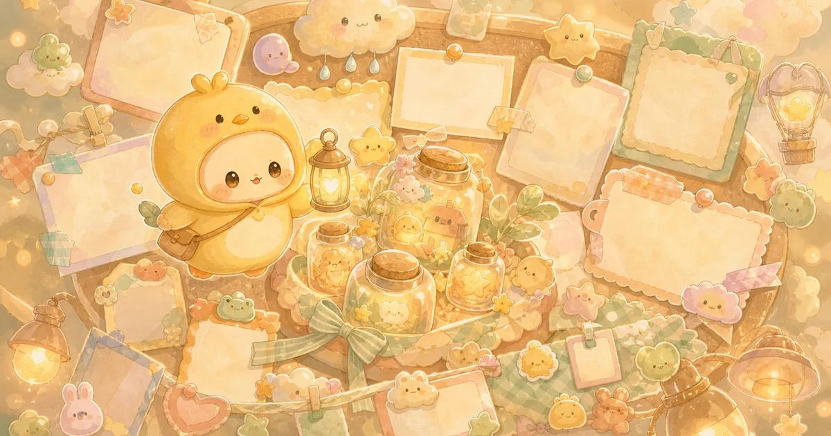 Thumbnail blog ide catatan timeline diary bergaya curation banner Mongle Haru