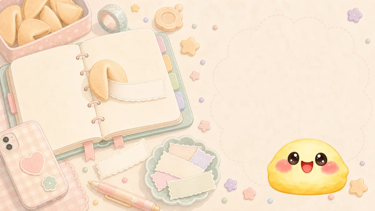 Ide Diary Dari Fortune Cookie dengan catatan kecil di Mongle Haru