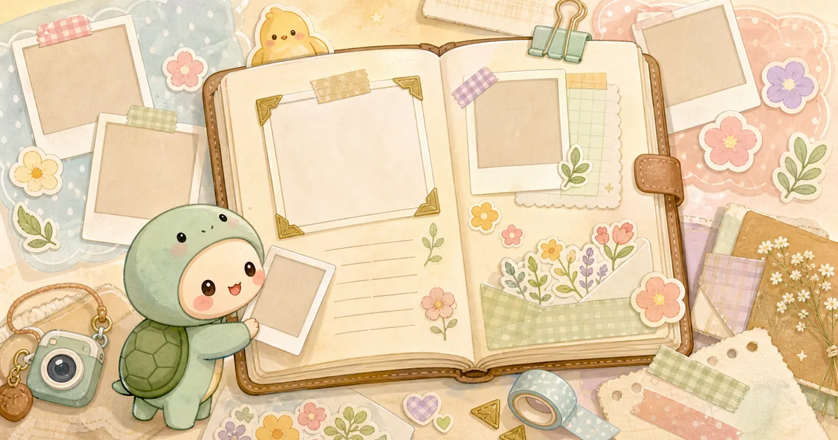 Thumbnail blog ide diary dengan foto bergaya curation banner Mongle Haru