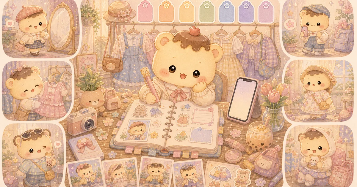 Thumbnail blog ide diary untuk foto ootd dari Mongle Haru