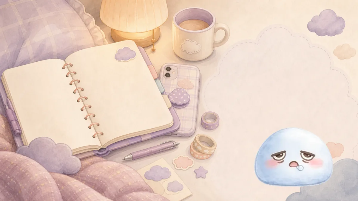 Menulis Diary Saat Capek dengan catatan kecil di Mongle Haru