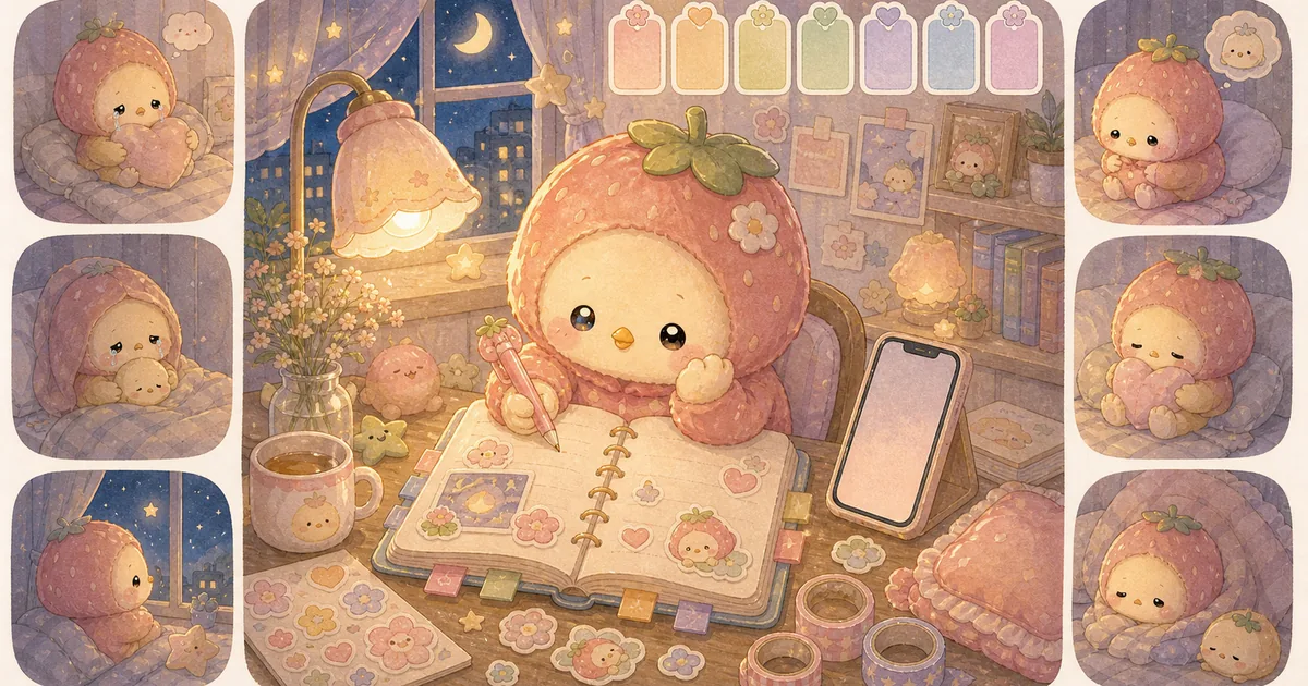 Thumbnail blog menulis diary saat kesepian dari Mongle Haru