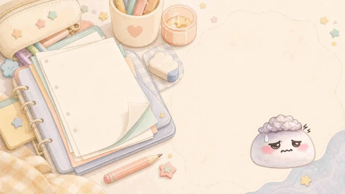 Menulis Diary Saat Nilai Jelek dengan catatan kecil di Mongle Haru