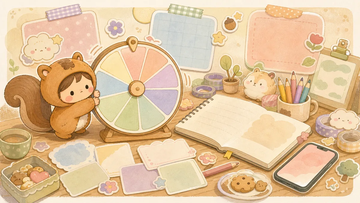 Ilustrasi prompt diary saat bosan dengan suasana diary Mongle Haru