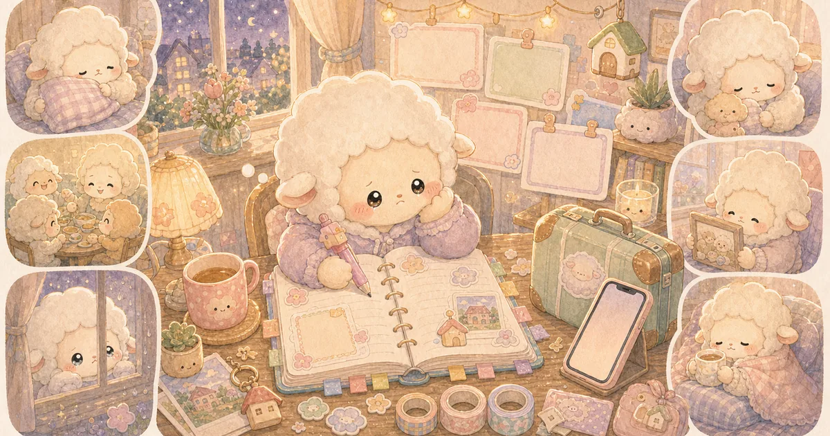 Thumbnail blog prompt diary saat rindu rumah dari Mongle Haru